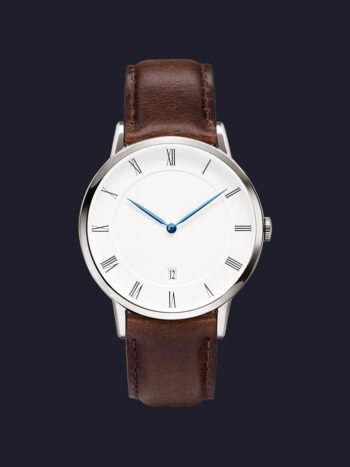 Gold on Black Leather strap